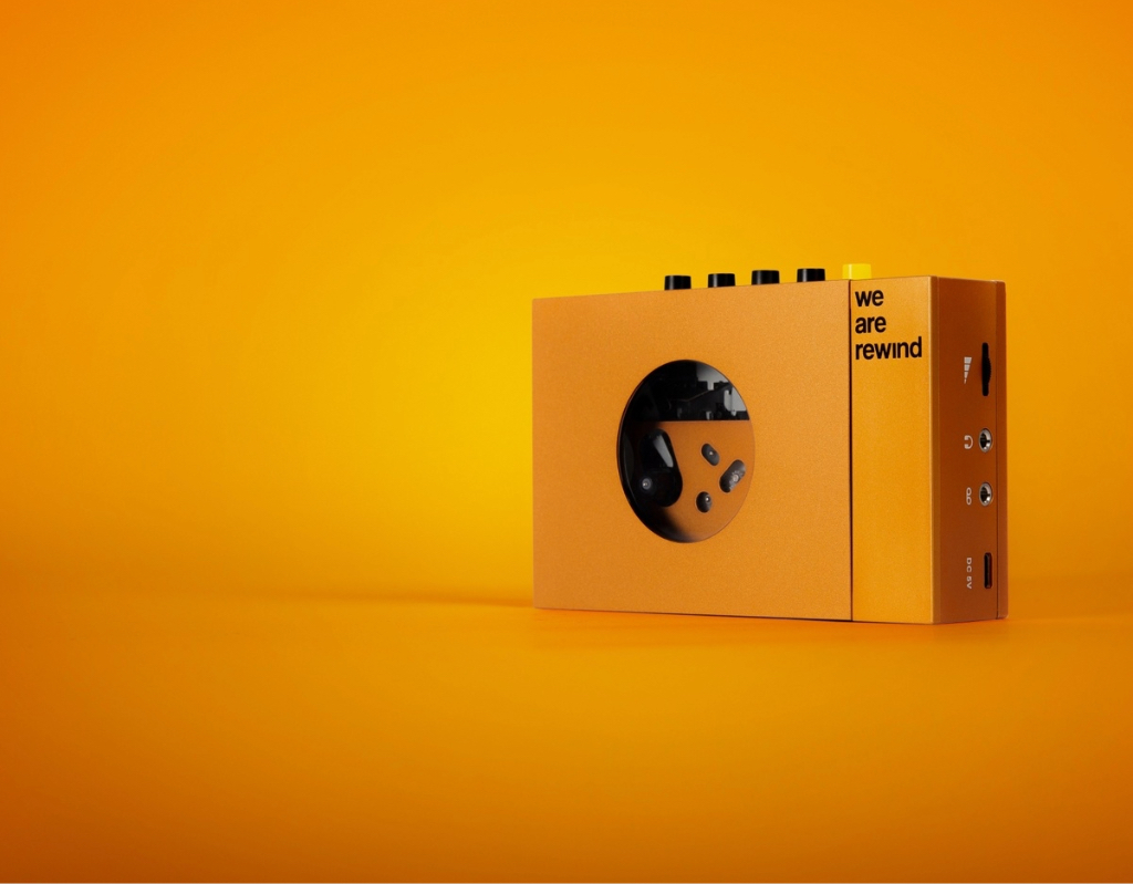 We Are Rewind, Tragbarer Kassettenspieler mit Bluetooth, Serge